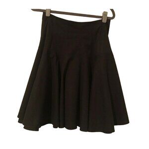 Body By Victoria Flared Black Skirt Women's 4